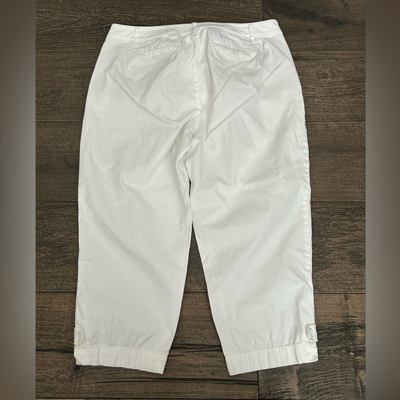 Women’s‎ Talbot white cropped pants size 12p - Picture 3 of 5